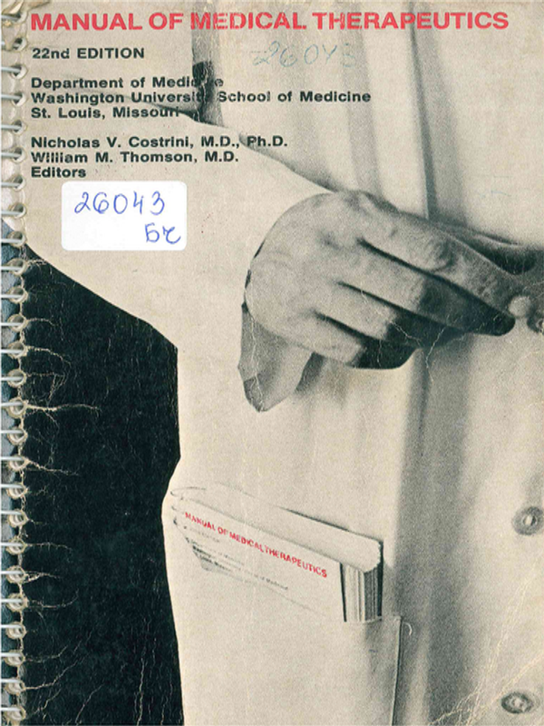 Manual of medical therapeutics