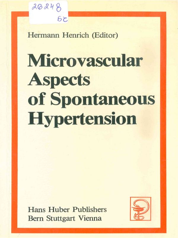 Microvascular aspects of spontaneous hypertension