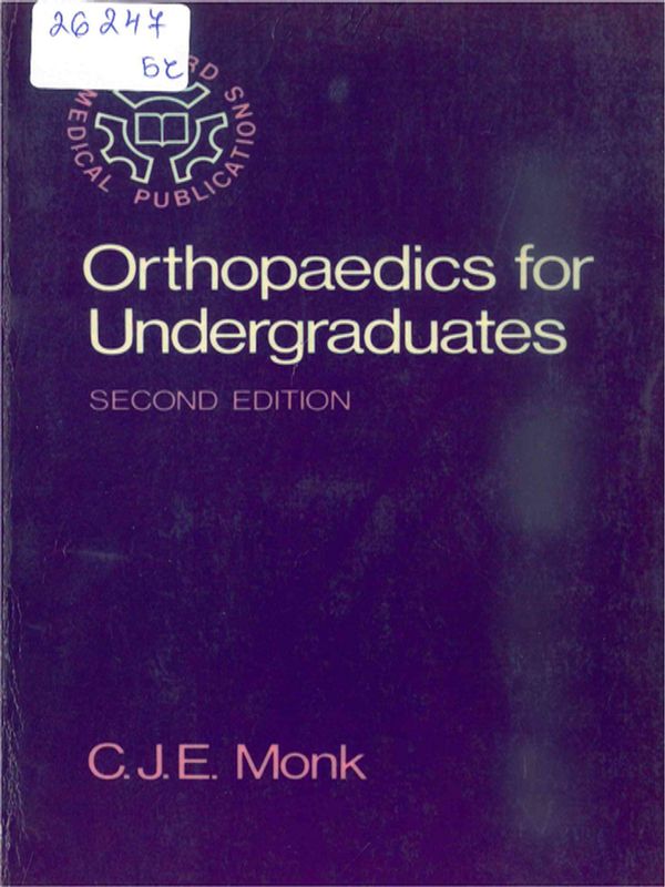 Orthopaedics for undergraduates