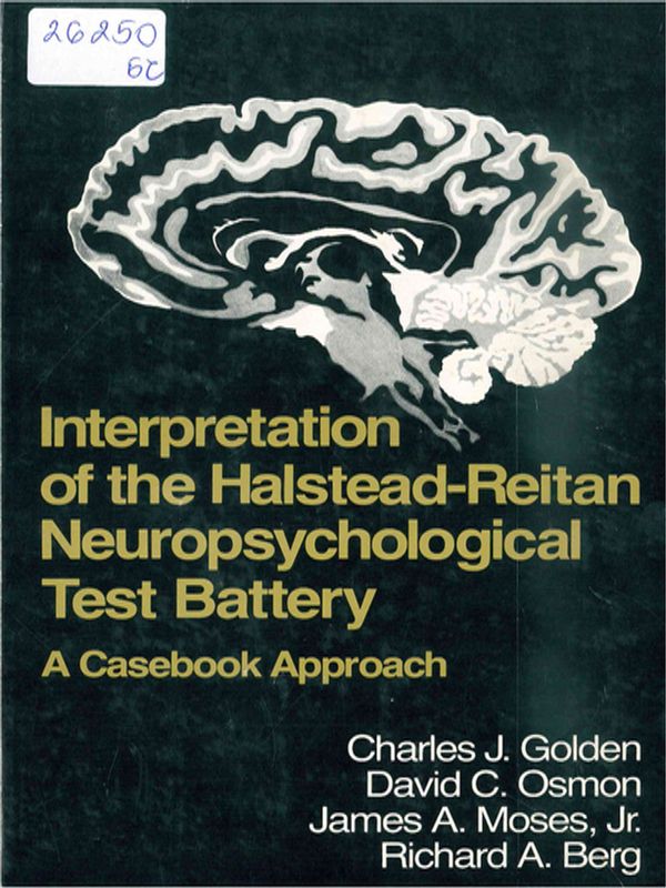 Interpretation of the Halstead-Reitan neurophysiological test battery