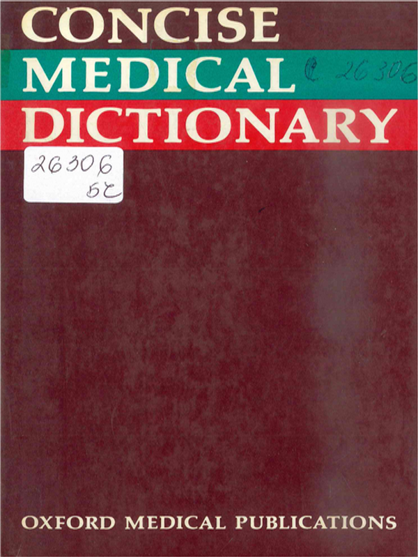Concise medical dictionary