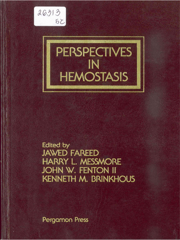 Perspectives in hemostasis