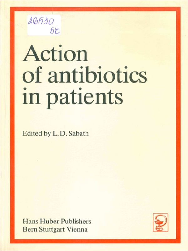 Action of antibiotics in patients