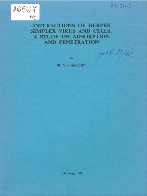 Interactions of Herpes simplex virus and cells