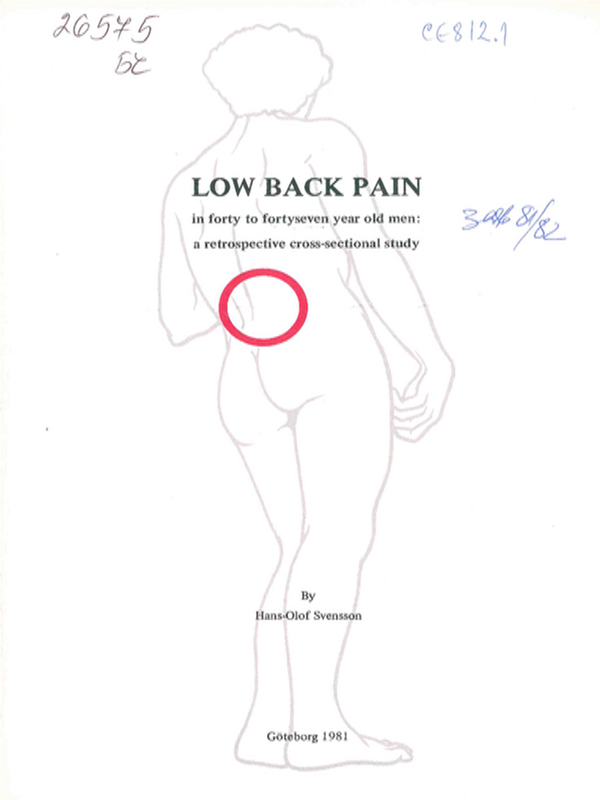 Low back pain in forty to fortyseven year old men