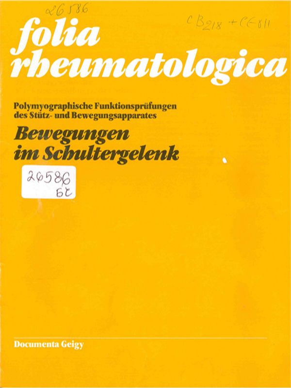 Polymyographische Funktionsprufungen des Stutz- und Bewegungsapparates