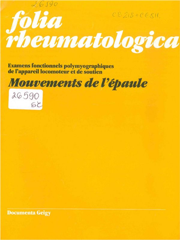 Examens fonctionnels polymyographiques de l'appareil locomoteur et de soutien