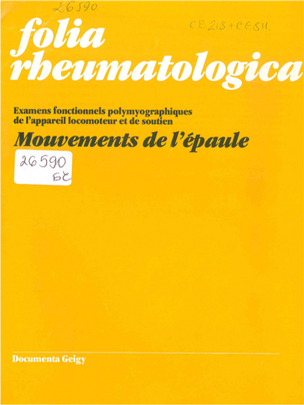 Examens fonctionnels polymyographiques de l'appareil locomoteur et de soutien