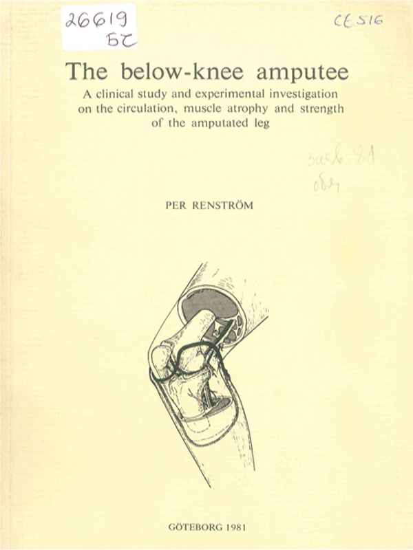 The below-knee amputee