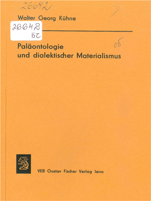 Palaontologie und dialektischer Materialismus