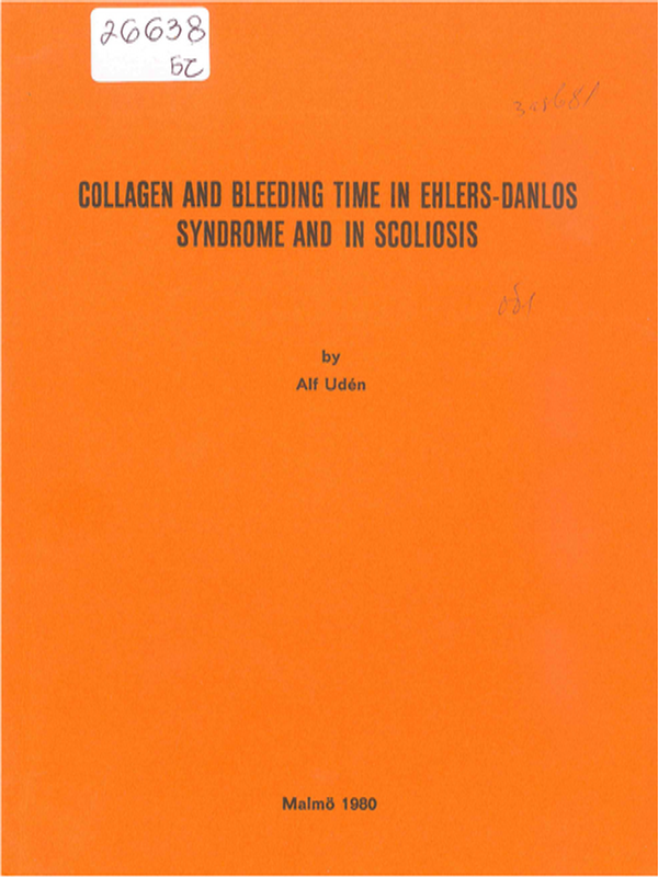 Collagen and bleeding time in Ehlers-Danlos syndrome and in scoliosis