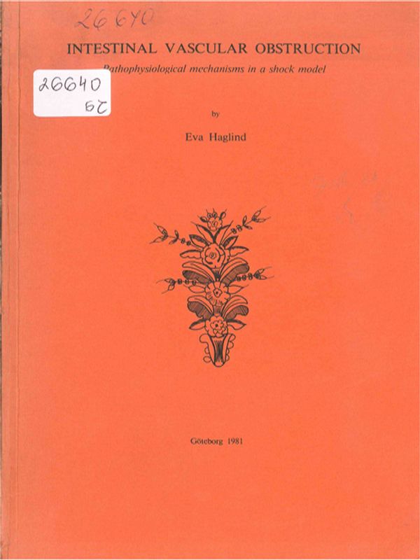 Intestinal vascular obstruction