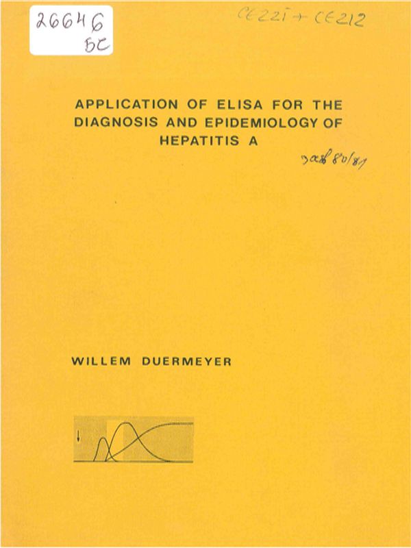 Application of ELISA for the diagnosis and epidemiology of hepatitis A