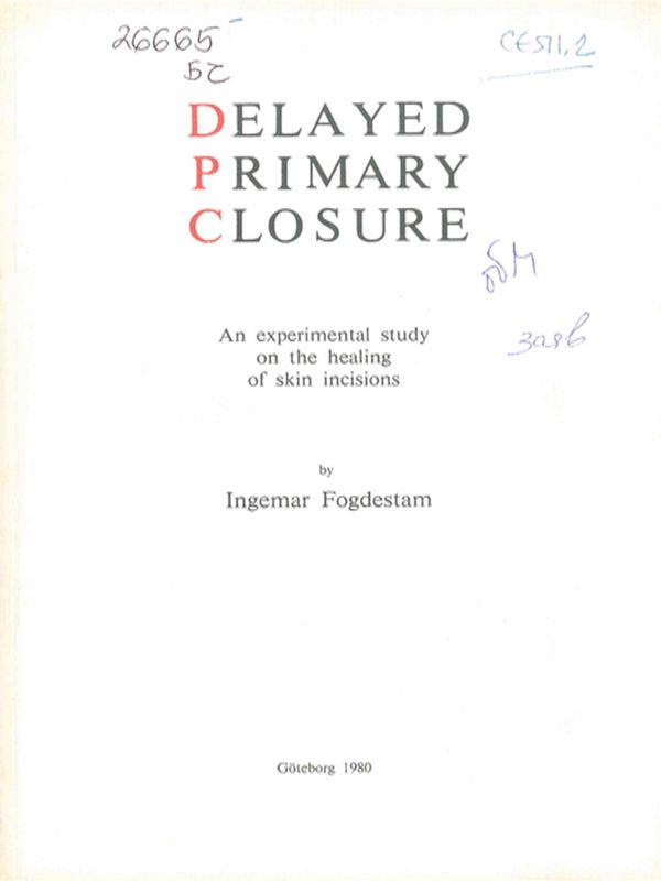 Delayed primary closure