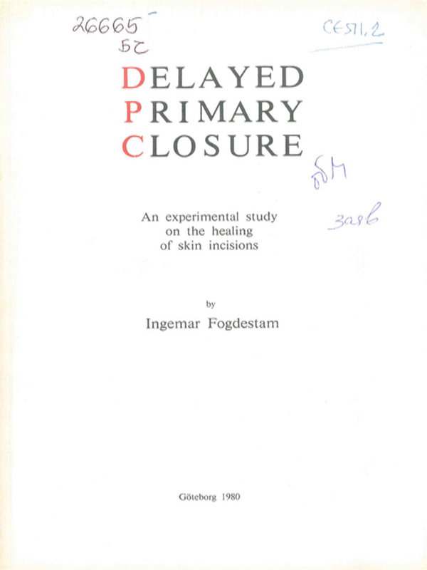 Delayed primary closure