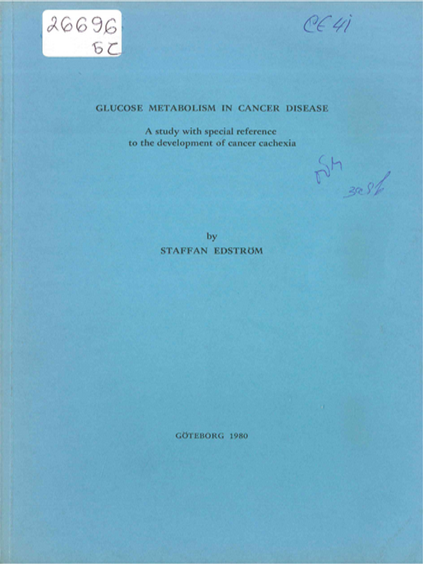 Glucose metabolism in cancer disease