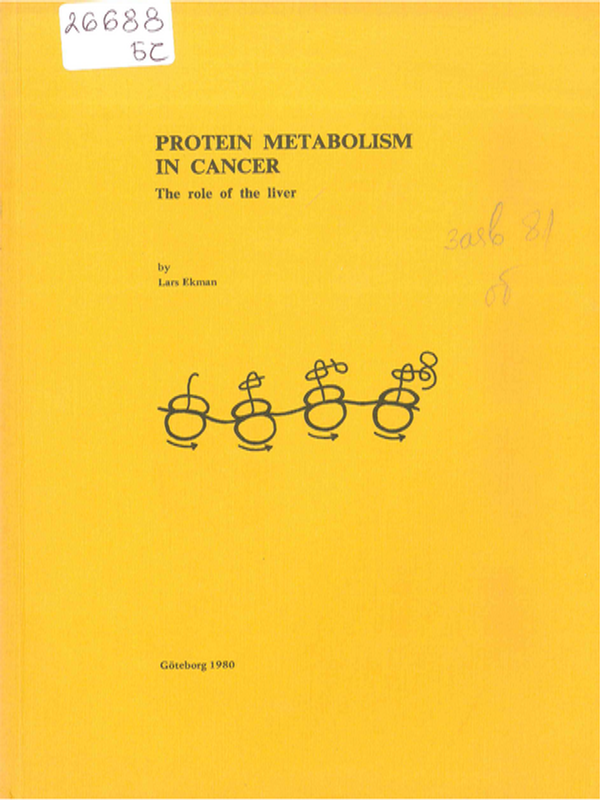 Protein metabolism in cancer