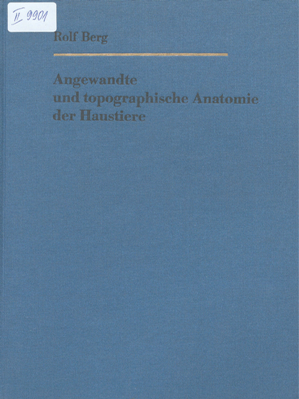 Angewandte und topographische Anatomie der Haustiere