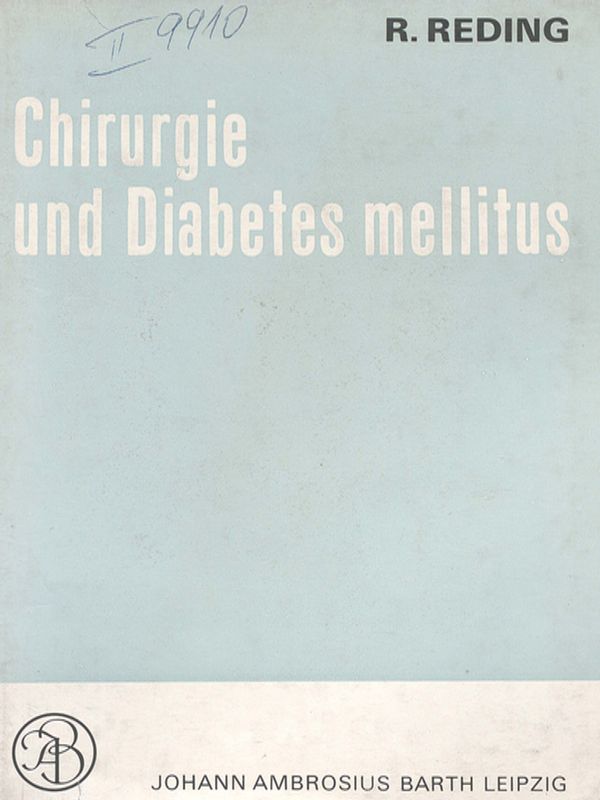 Chirurgie und Diabetes mellitus