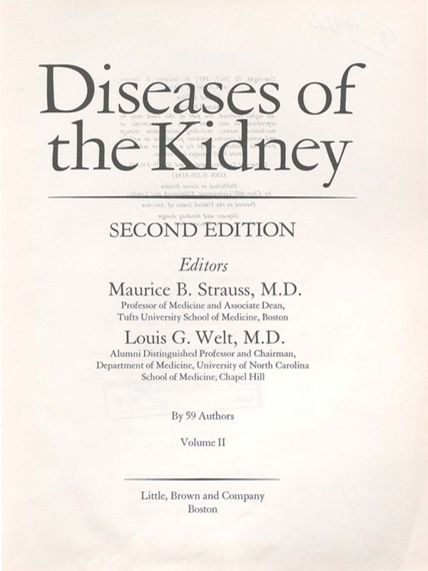 Diseases of the kidney
