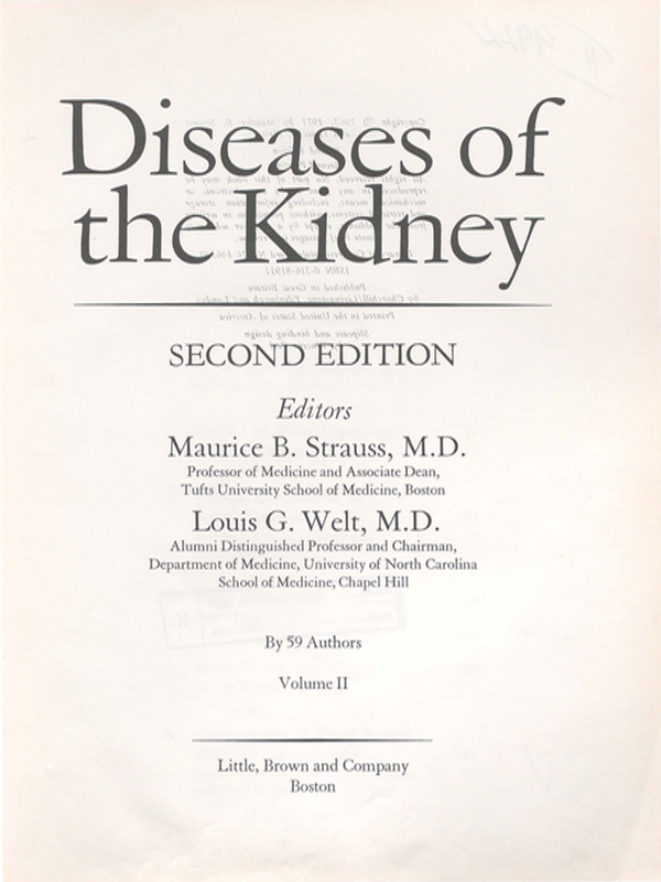 Diseases of the kidney