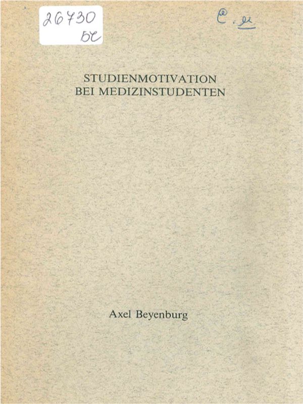 Studienmotivation bei Medizinstudenten