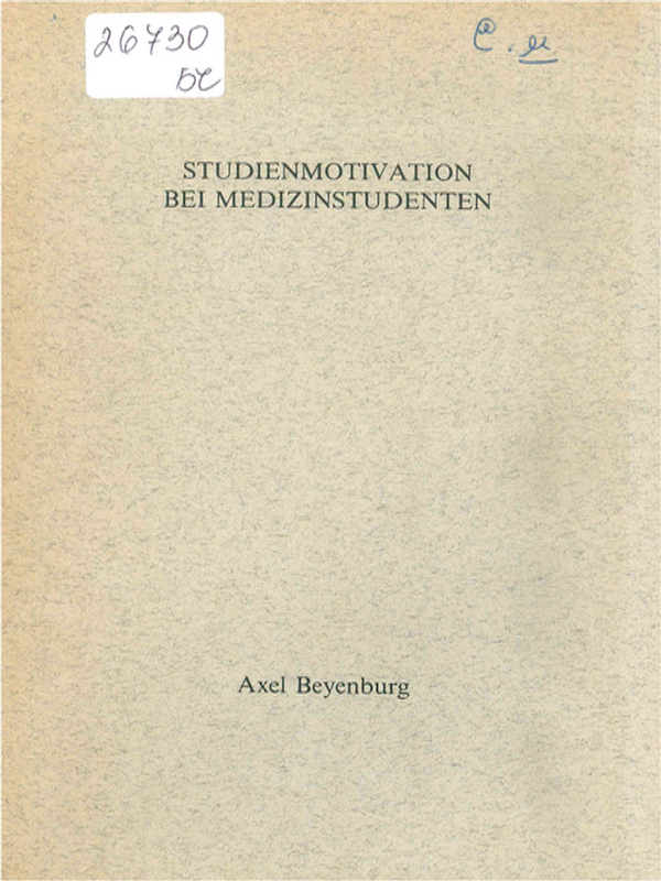 Studienmotivation bei Medizinstudenten