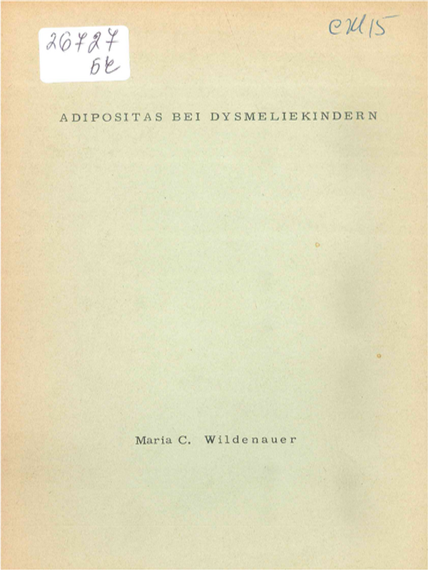 Adipositas bei Dysmeliekindern