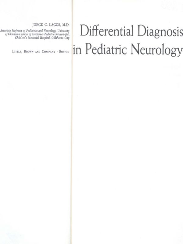 Differential diagnosis in pediatric neurology