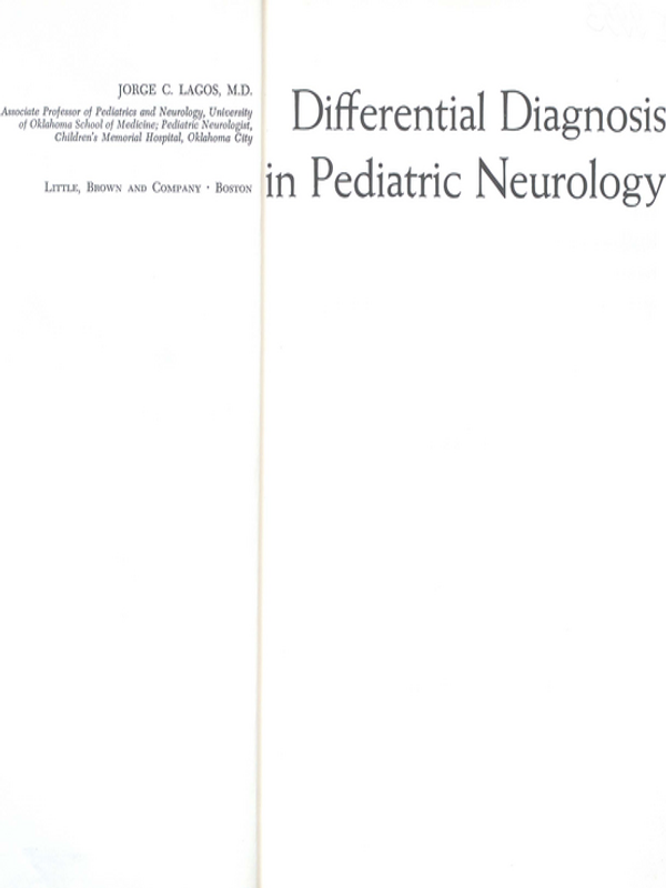 Differential diagnosis in pediatric neurology
