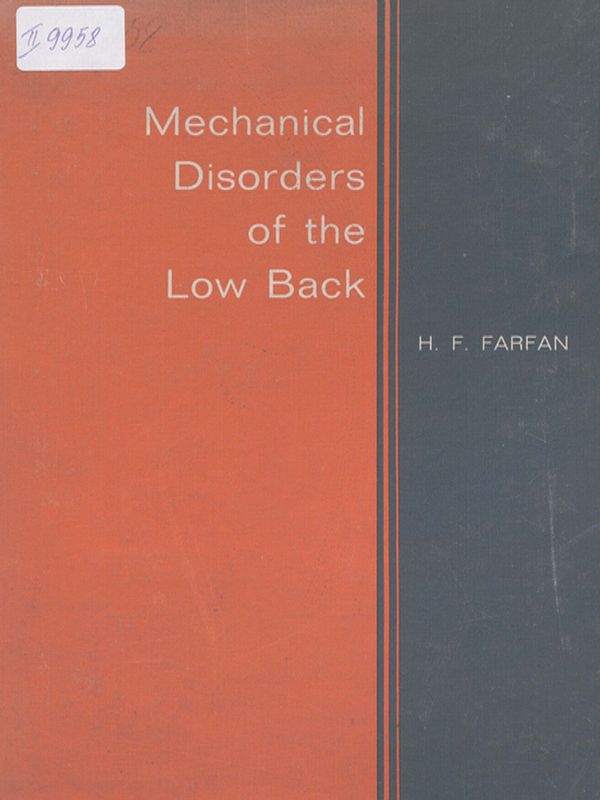 Mechanical disorders of the low back