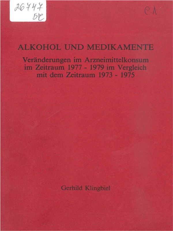 Alkohol und Medikamente