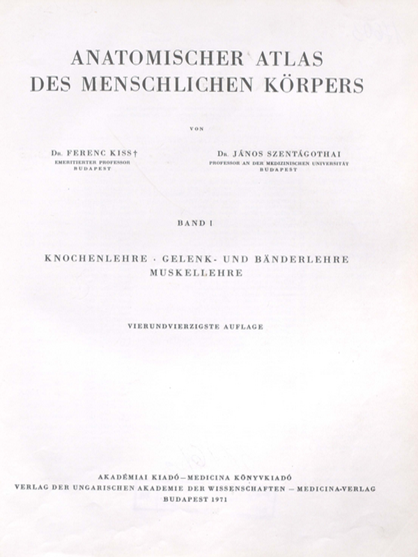 Anatomischer atlas des menschlichen korpers