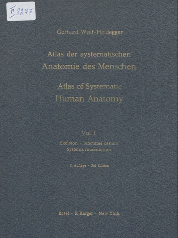 Atlas der systematischen Anatomie des Menschen