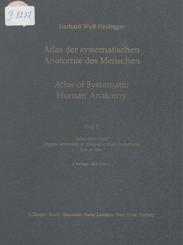Atlas der systematischen Anatomie des Menschen