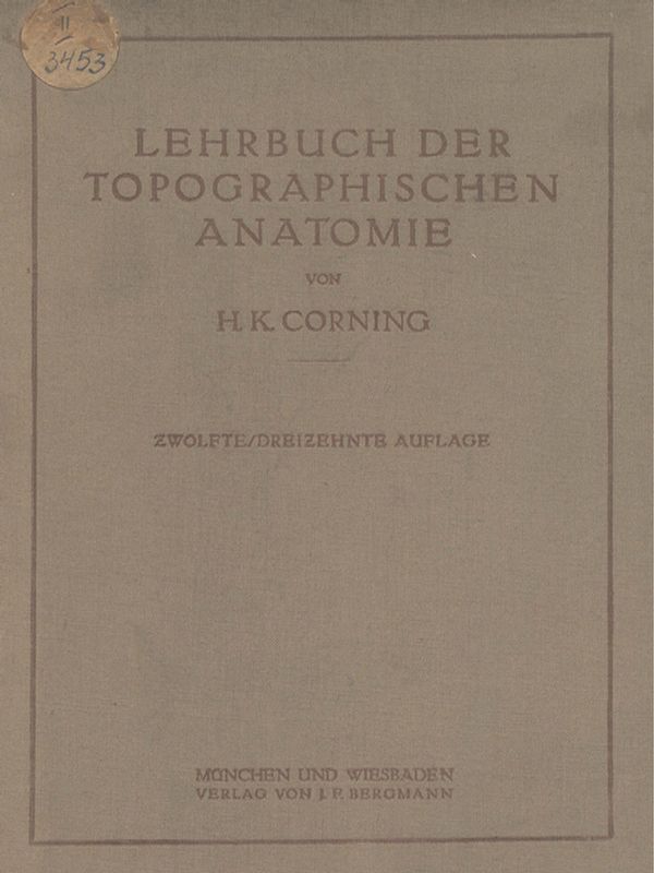Lehrbuch der topographischen Anatomie