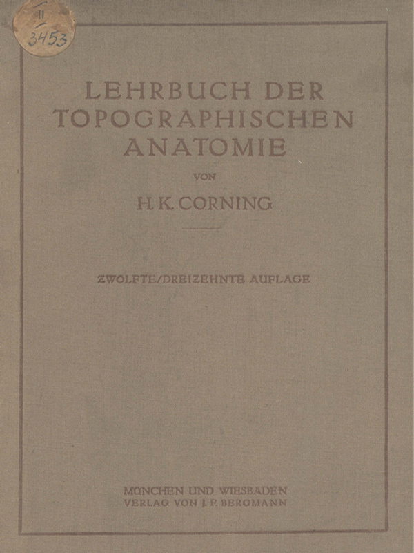 Lehrbuch der topographischen Anatomie
