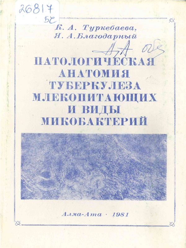 Патологическая анатомия туберкулеза млекопитающих и виды микобактерий