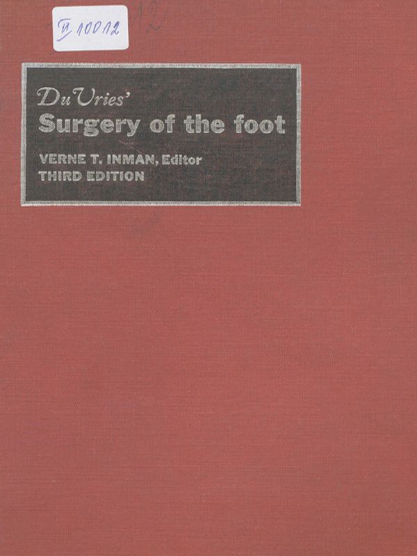 DuVries`surgery of the foot