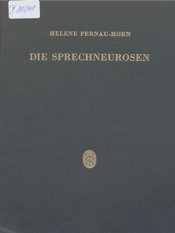 Die Sprechneurosen