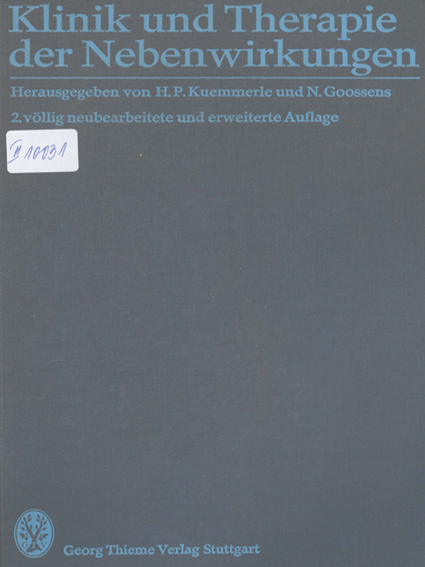 Klinik und Therapie der Nebenwirkungen
