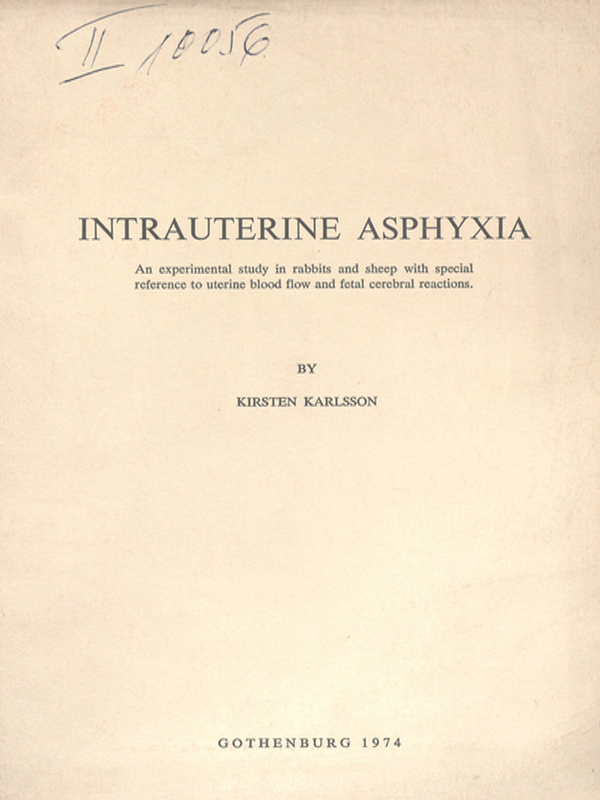 Intrauterine asphyxia