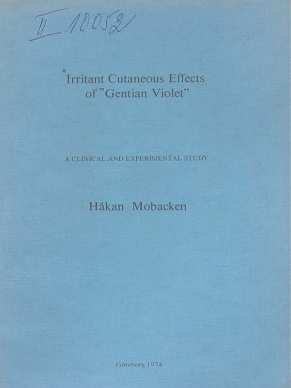 Irritant cutaneous effects of "Gentian Violet"