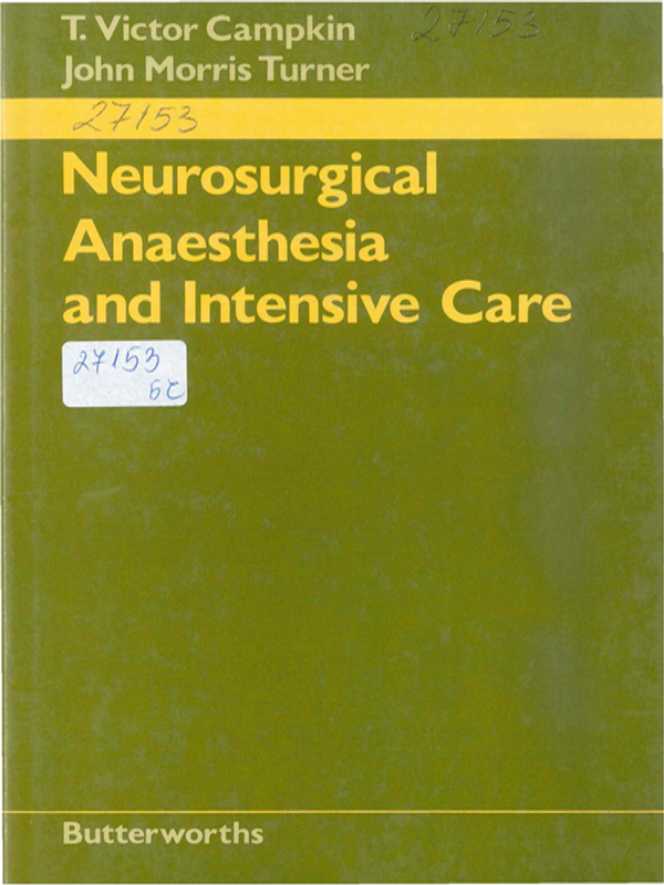 Neurosurgical anaesthesia and intensive care