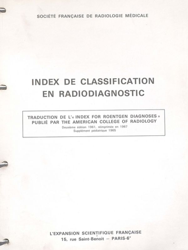 Index de classification en radiodiagnostic