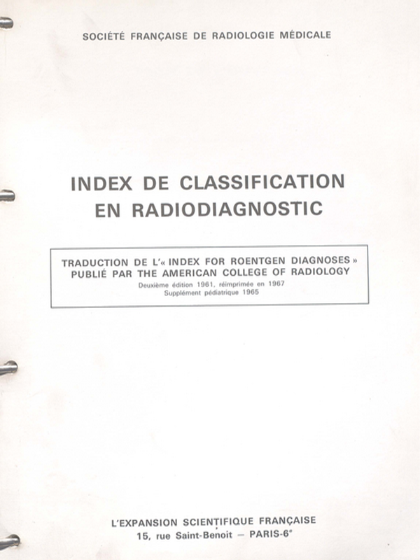 Index de classification en radiodiagnostic