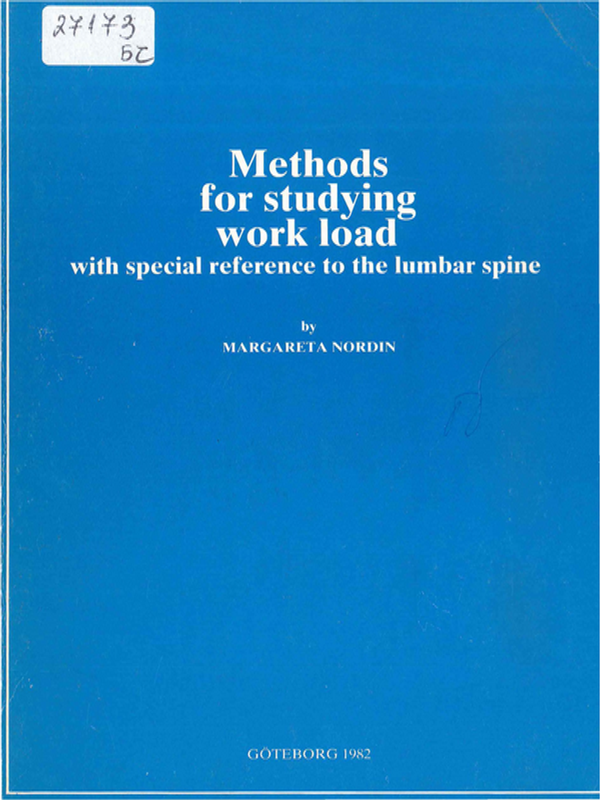 Methods for studying workload