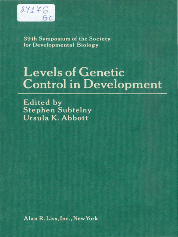 Levels of genetic control in development