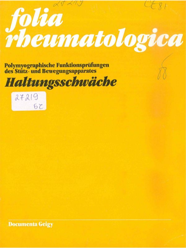 Polymyographische Funktionstorungen des Stutz- und Bewegungsapparates