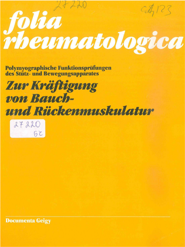 Polymyographische Funktionstorungen des Stutz- und Bewegungsapparates